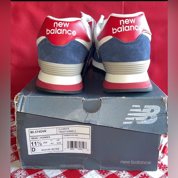 New Balance classics ML 574 DVR Men's Sneaker Sport Casual Shoes Blue 11.5 - Picture 4 of 7